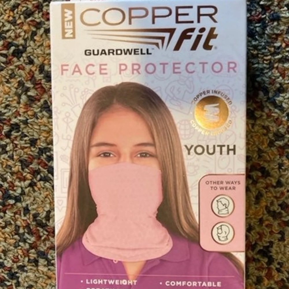 NIB Copper Fit Youth Face Protector